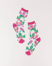 Thumbnail for Tenniscore Ruffle Sheer Crew Sock