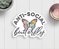 Thumbnail for Anti-social Butterfly Vinyl Sticker