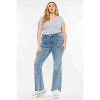 Thumbnail for KanCan USA PLUS PETITE HIGH RISE FLARE JEANS