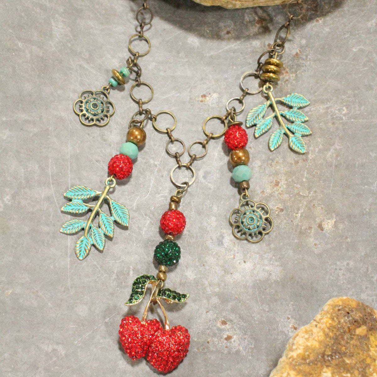 Sweet Cherry Charm'd Necklace