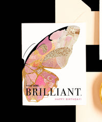 Thumbnail for Brilliant Butterfly, Stylish Happy Birthday Greeting Card
