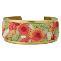 Thumbnail for Cottage Craft Floral Embroidered Cuff Bracelet