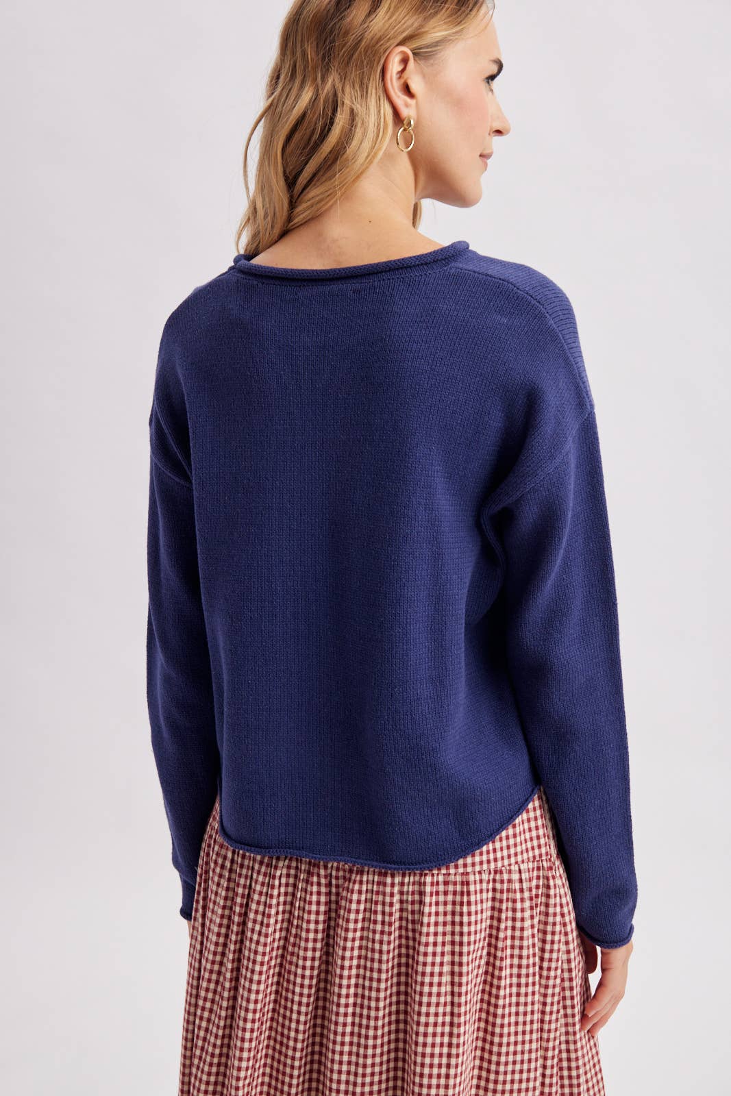 LIGHTHOUSE COASTAL GRAPHIC COZY SWEATER / WL26-13217