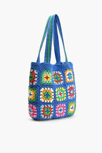 Thumbnail for Blue Handmade Crochet Bags - Sustainable Fashion