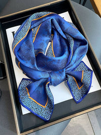 Thumbnail for Urban Leopard Printed Silk Imitation Scarf