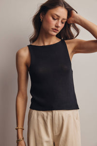 Thumbnail for Sleeveless Cotton Knit Tank Top FSW0046