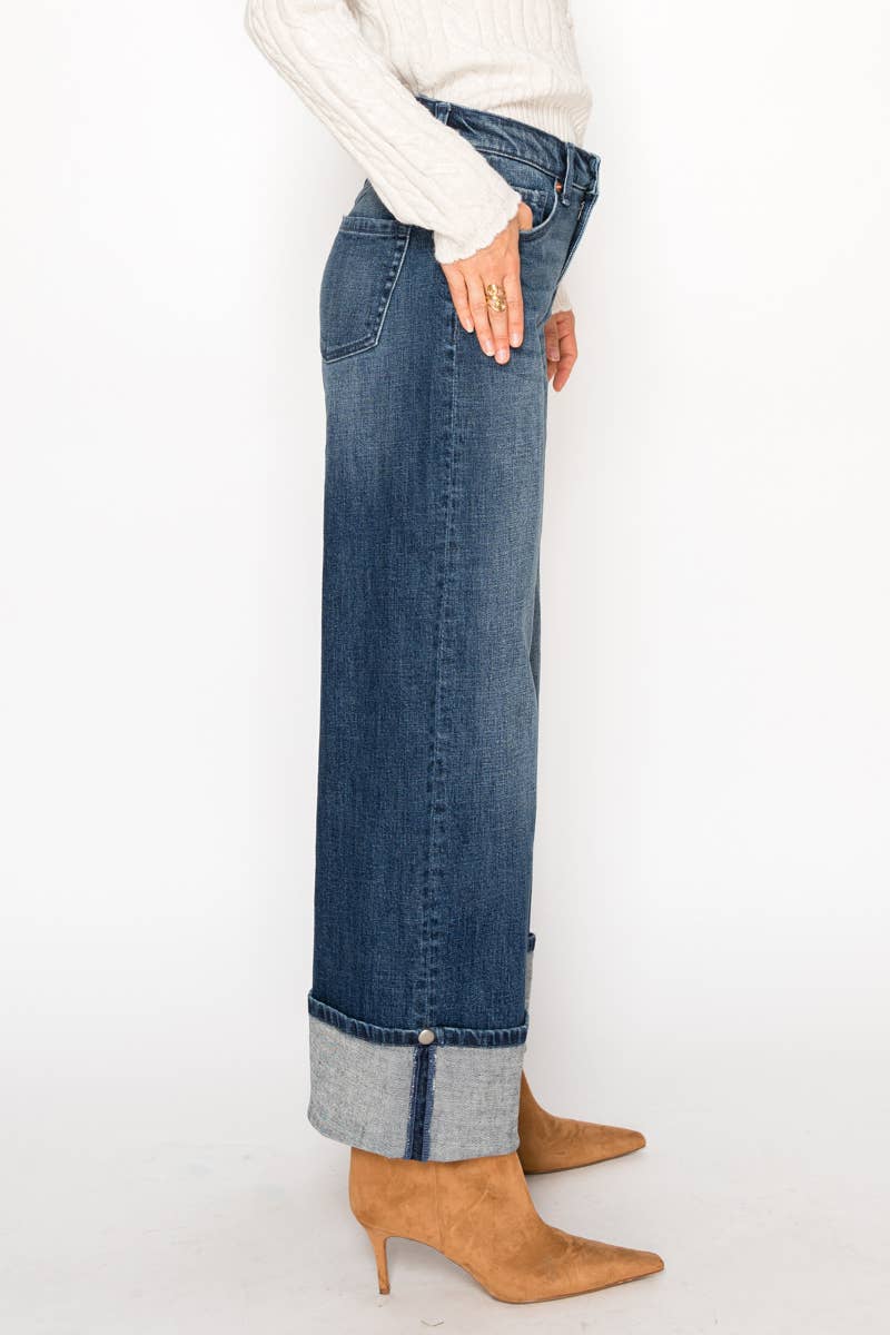 Artemis™ Wide Cuff Straight Jeans