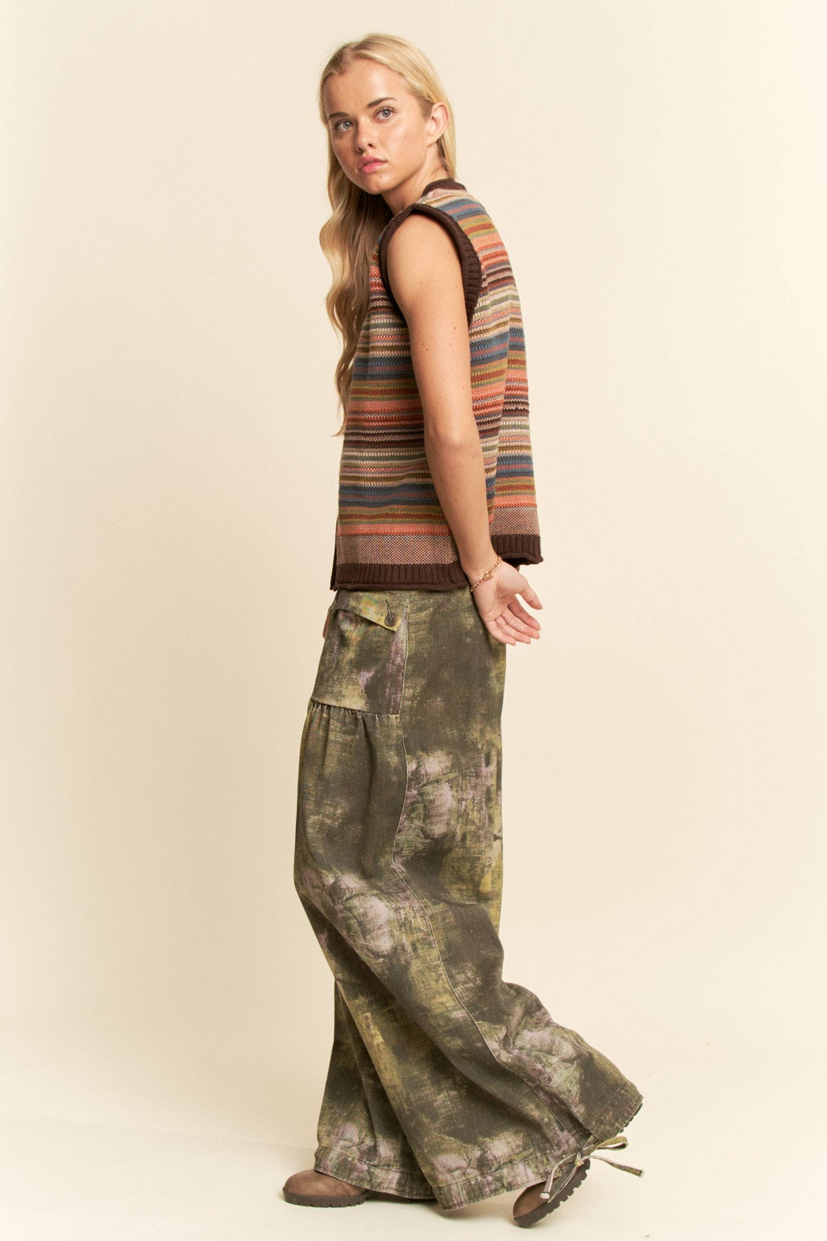 Sabine Striped Sweater Vest