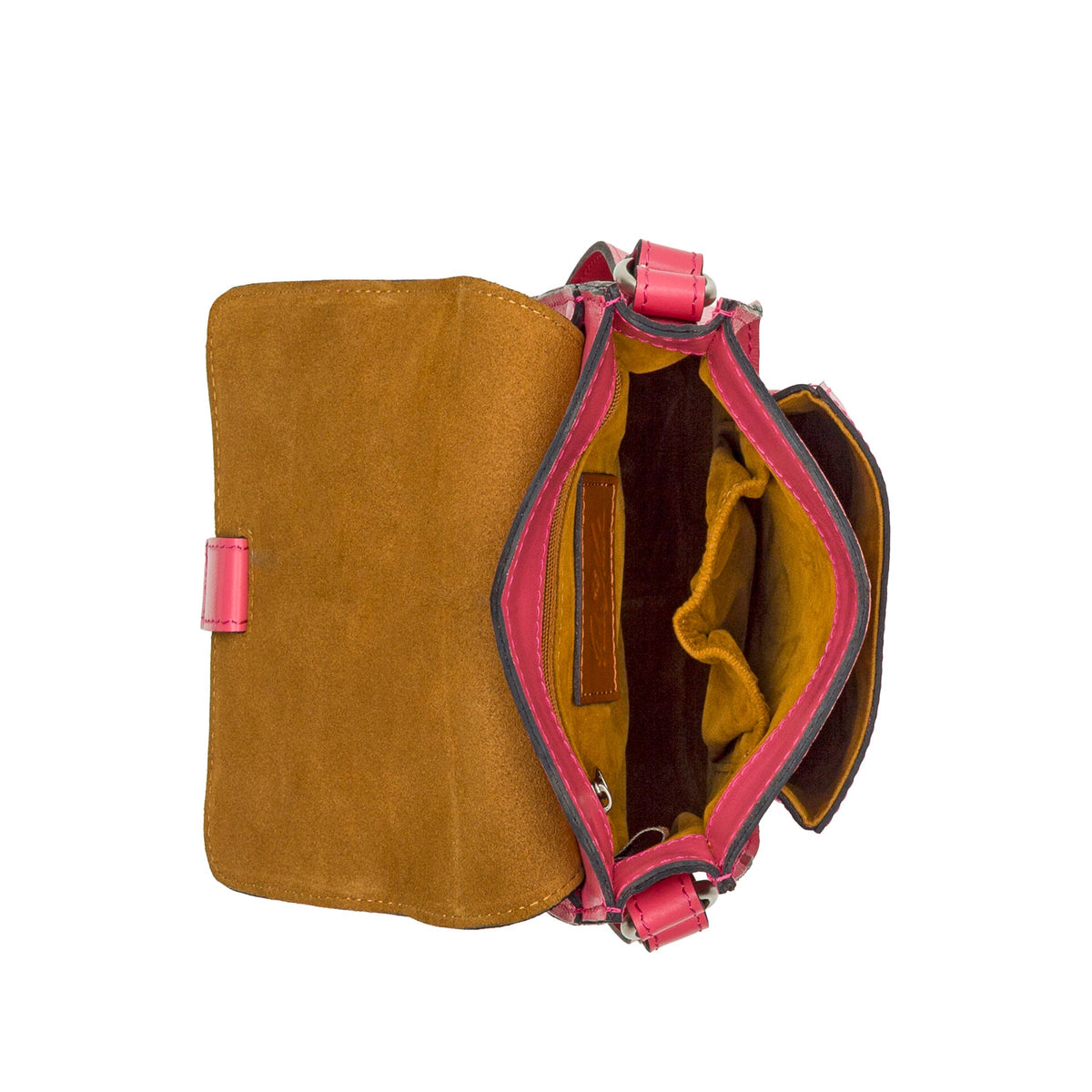 Patricia Nash Lari Crossbody | Pink Vintage Distressed Leather