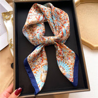 Thumbnail for Vintage Print Silk Scarf
