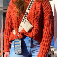 Thumbnail for Clip & Go Strap with Zippered Pouch – Chevron Collection