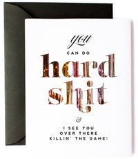 Thumbnail for You Can Do Hard Shit - Funny Encouragement Greeting Card