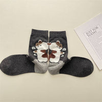 Thumbnail for Adorable Cat Animal Pattern Casual Crew Socks