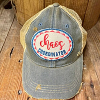 Thumbnail for Chaos Coordinator Distressed Snapback Cap