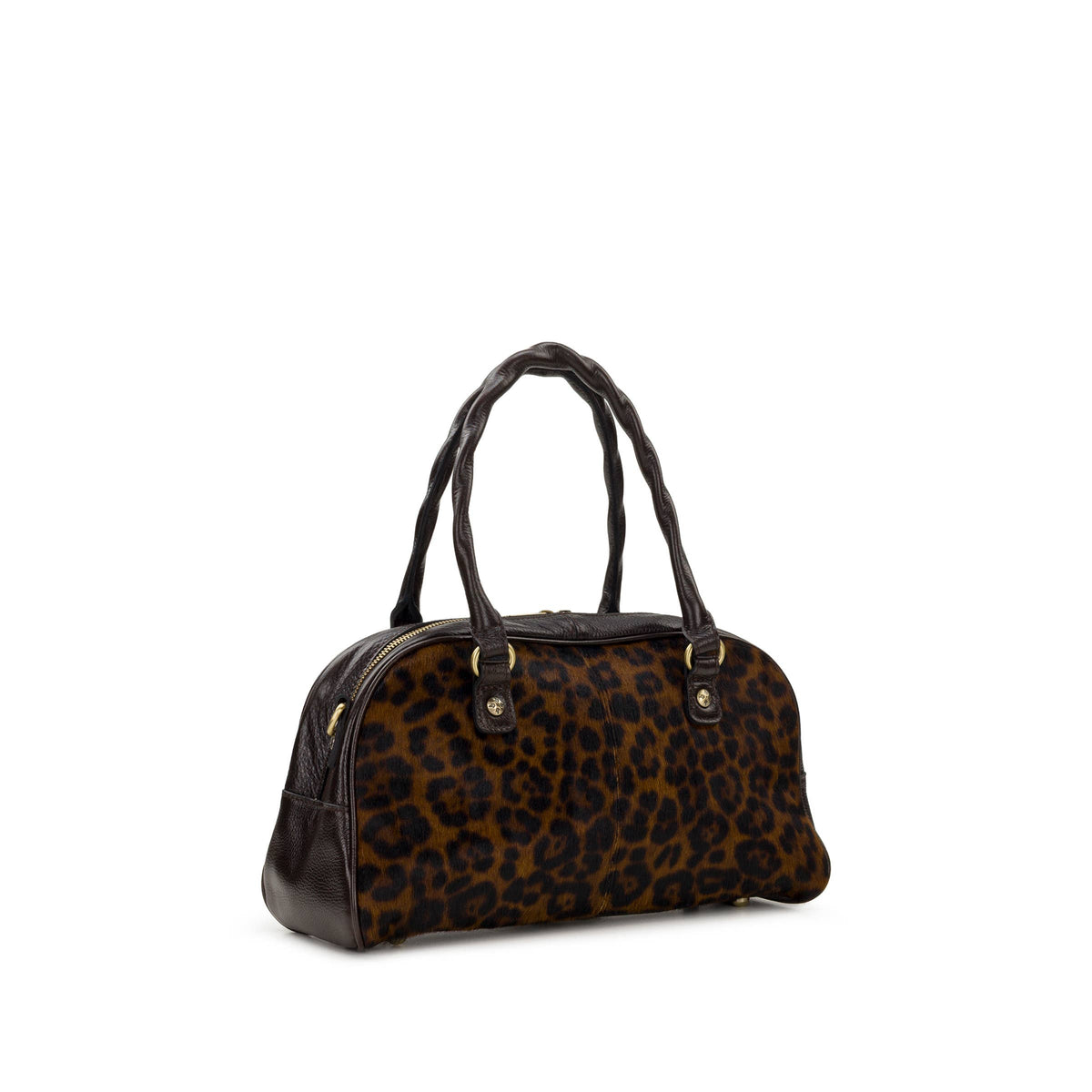 Patricia Nash Pomezia Leopard Haircalf Satchel