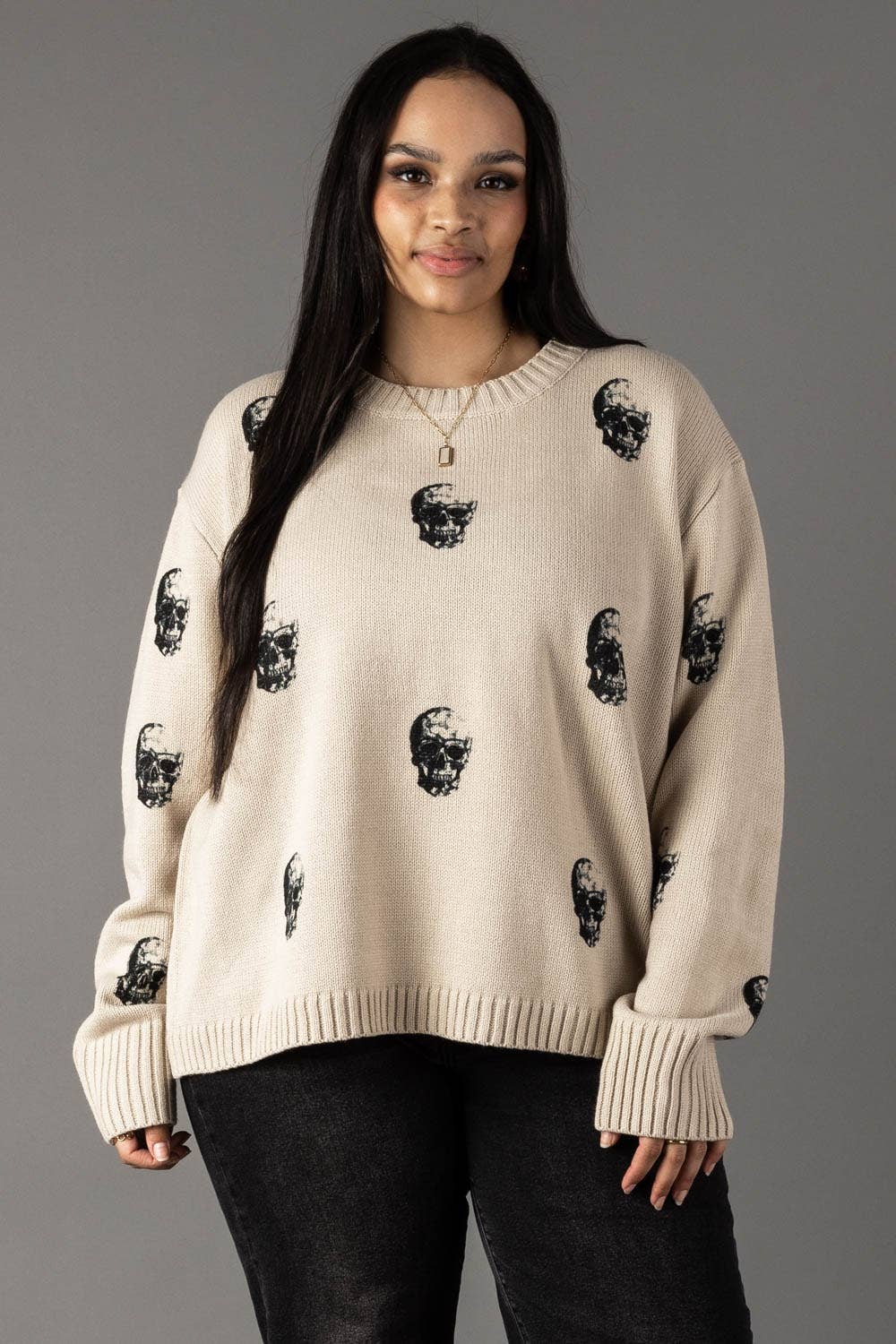 The Vesper Skull Sweater | Plus