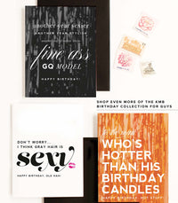 Thumbnail for Gray Hair is Sexy Funny Happy Birthday Greeting Card for Him