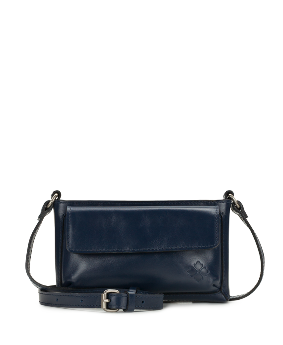 Patricia Nash Dovera Crossbody | Navy Vintage Distressed Leather