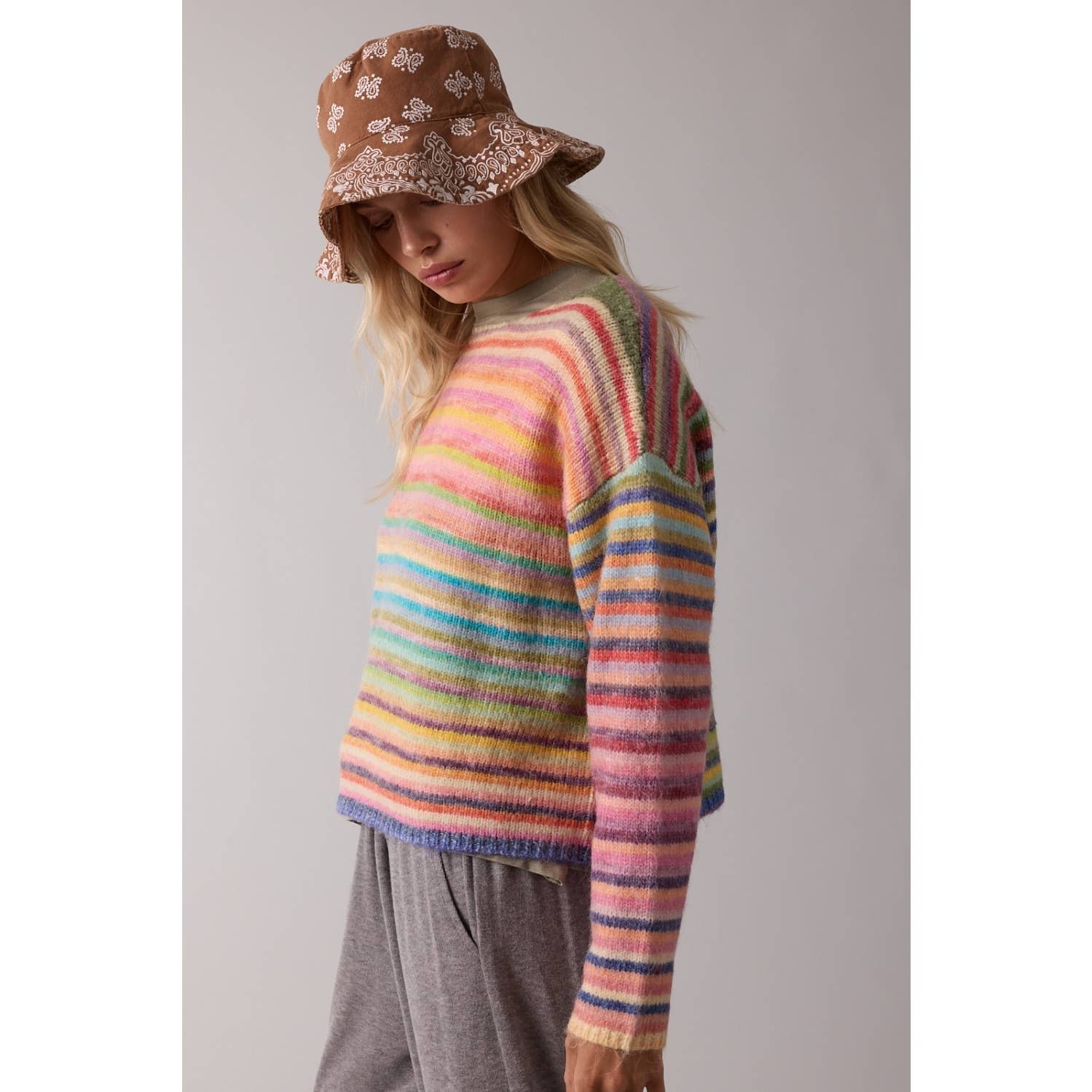 The Marisol Rainbow Knit Sweater