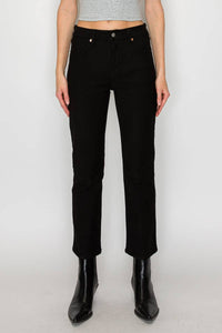Thumbnail for HIGH RISE TUMMY CONTROL ANKEL SLIM STRAIGHT PFD JEANS