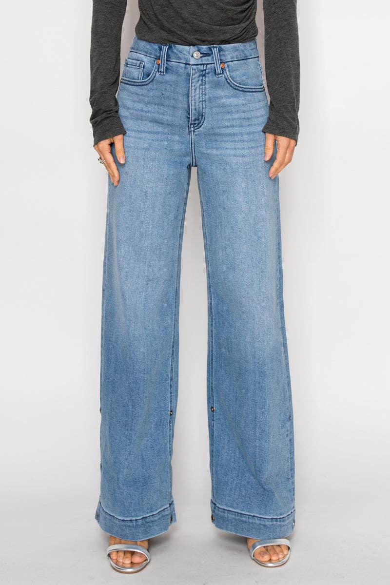 INSEAM TRANSFORMER TUMMY CONTROL HIGH RISE A-WIDE JEANS
