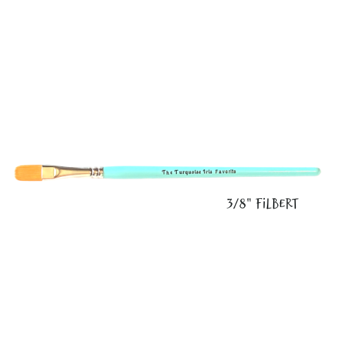 Favorite 3/8" Filbert - The Turquoise Iris Hobbyist Collection