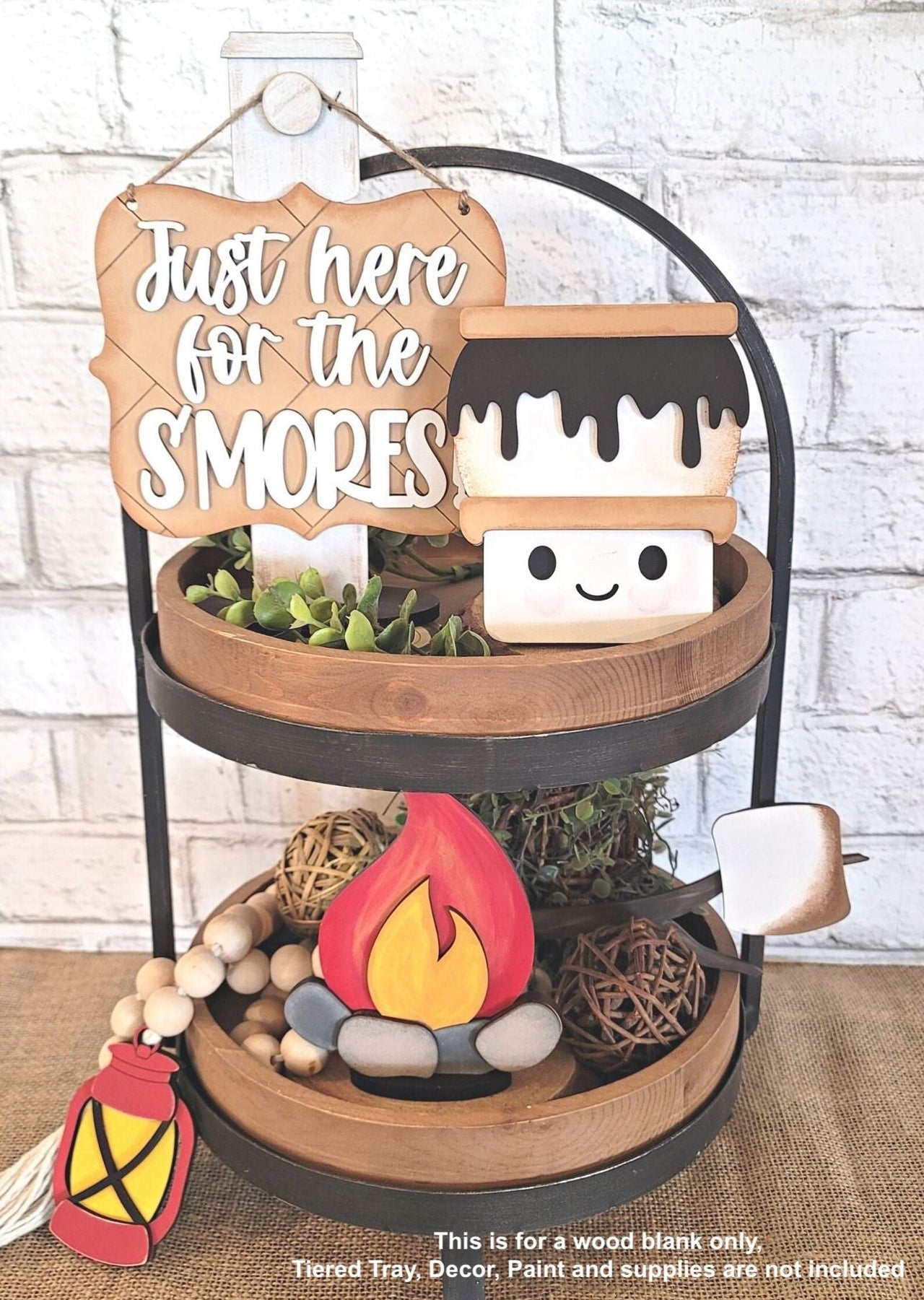 Smore's Shelf Sitter Set 3-D Layered Wood Blank