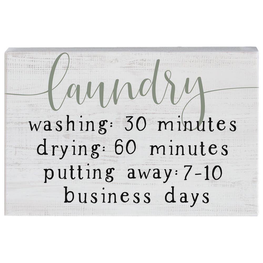 Laundry Washing - Small Talk Rectangle
