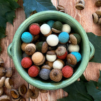 Thumbnail for Felted Wool Acorns Get Cozy