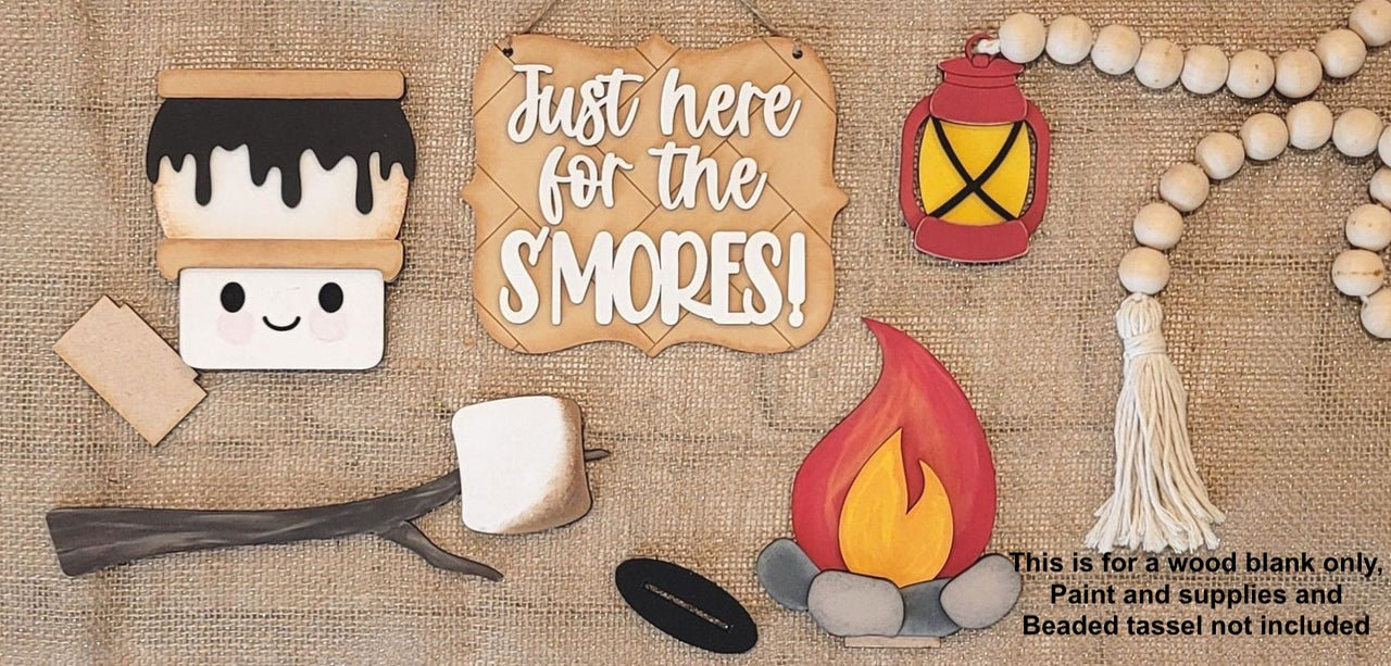 Smore's Shelf Sitter Set 3-D Layered Wood Blank