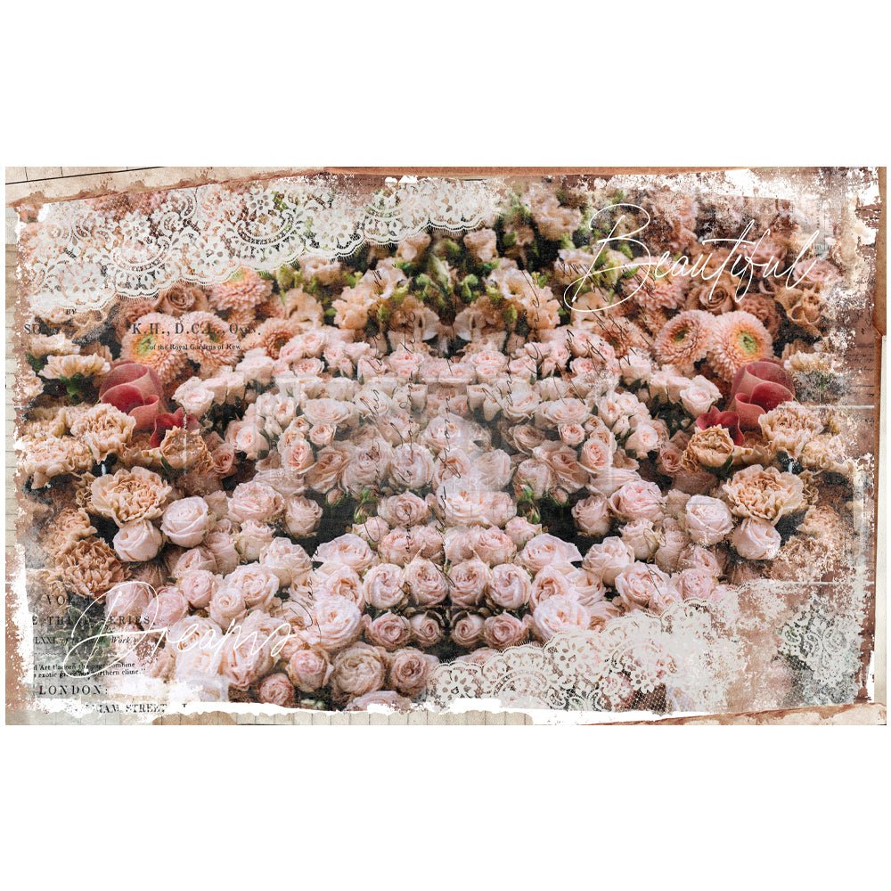 BEAUTIFUL DREAM - Decoupage Decor Tissue - Redesign With Prima - Rubbish Restyled