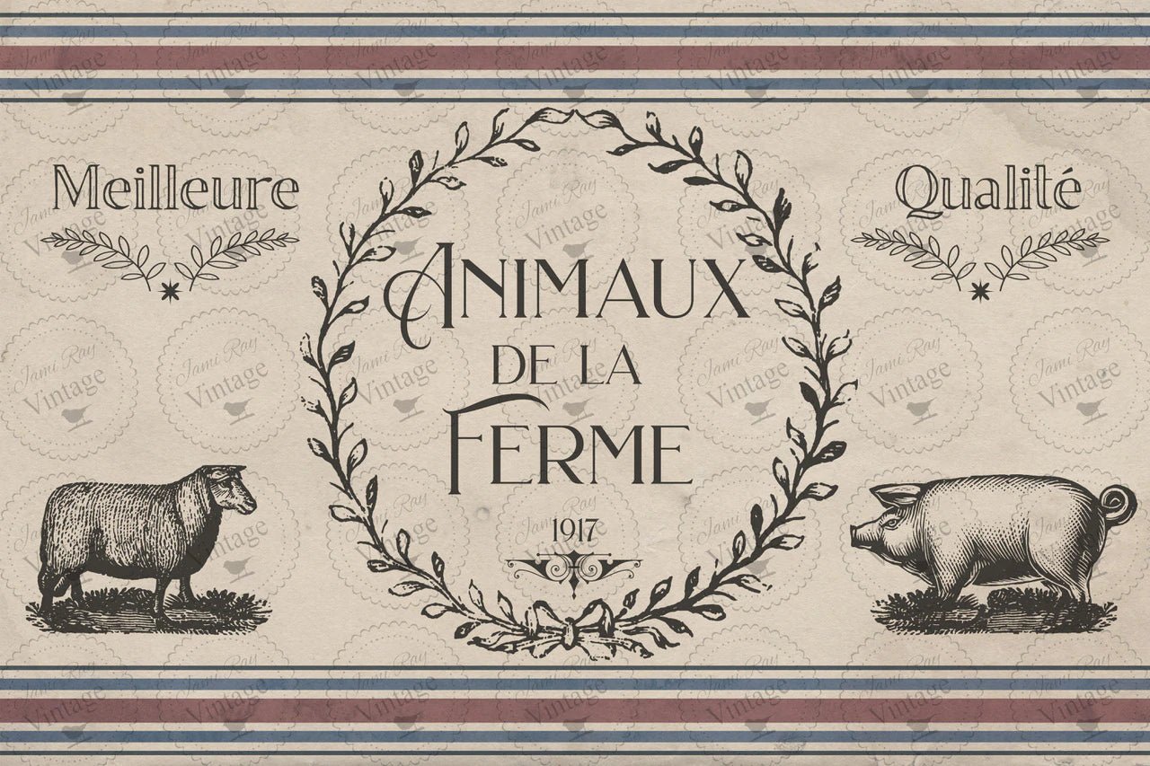 De La Ferme | Jami Ray Vintage Decoupage Paper - Rubbish Restyled