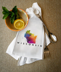 Thumbnail for Towel Wisconsin State Abstract Watercolor