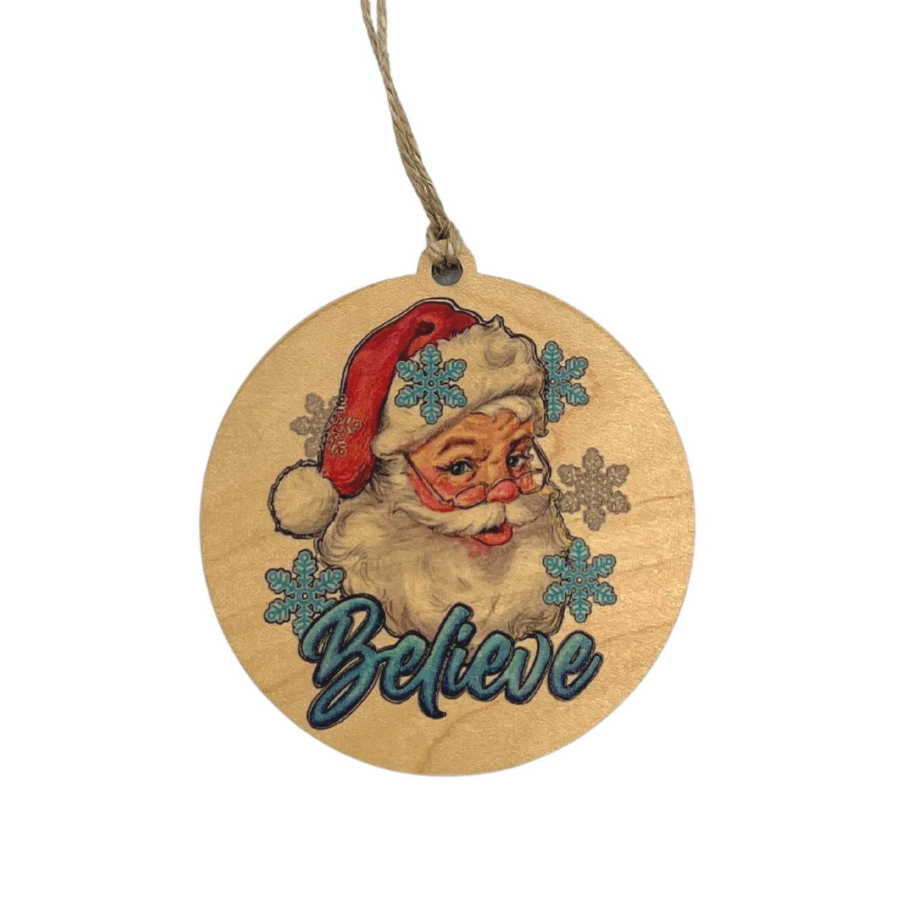 Believe Santa Christmas Ornaments - Christmas Accents