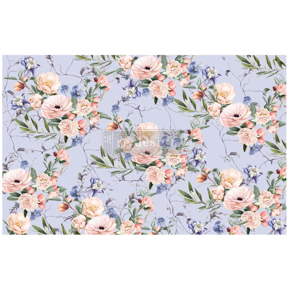 LAVENDER FLEUR - Decoupage Decor Tissue 19" x 30" - Redesign With Prima One Sheet