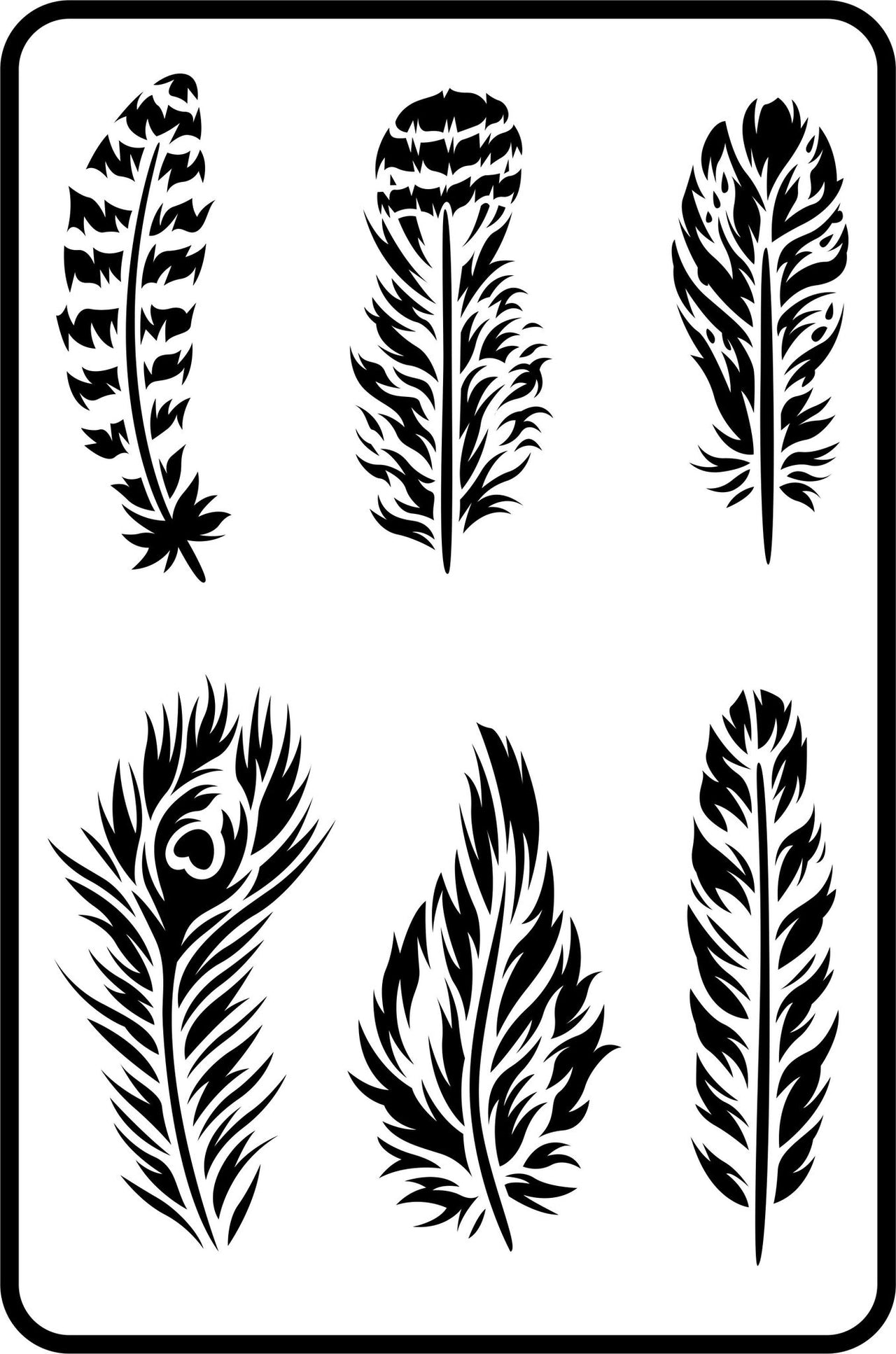 Feathers | JRV Stencil Collection