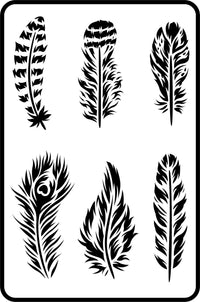 Thumbnail for Feathers | JRV Stencil Collection