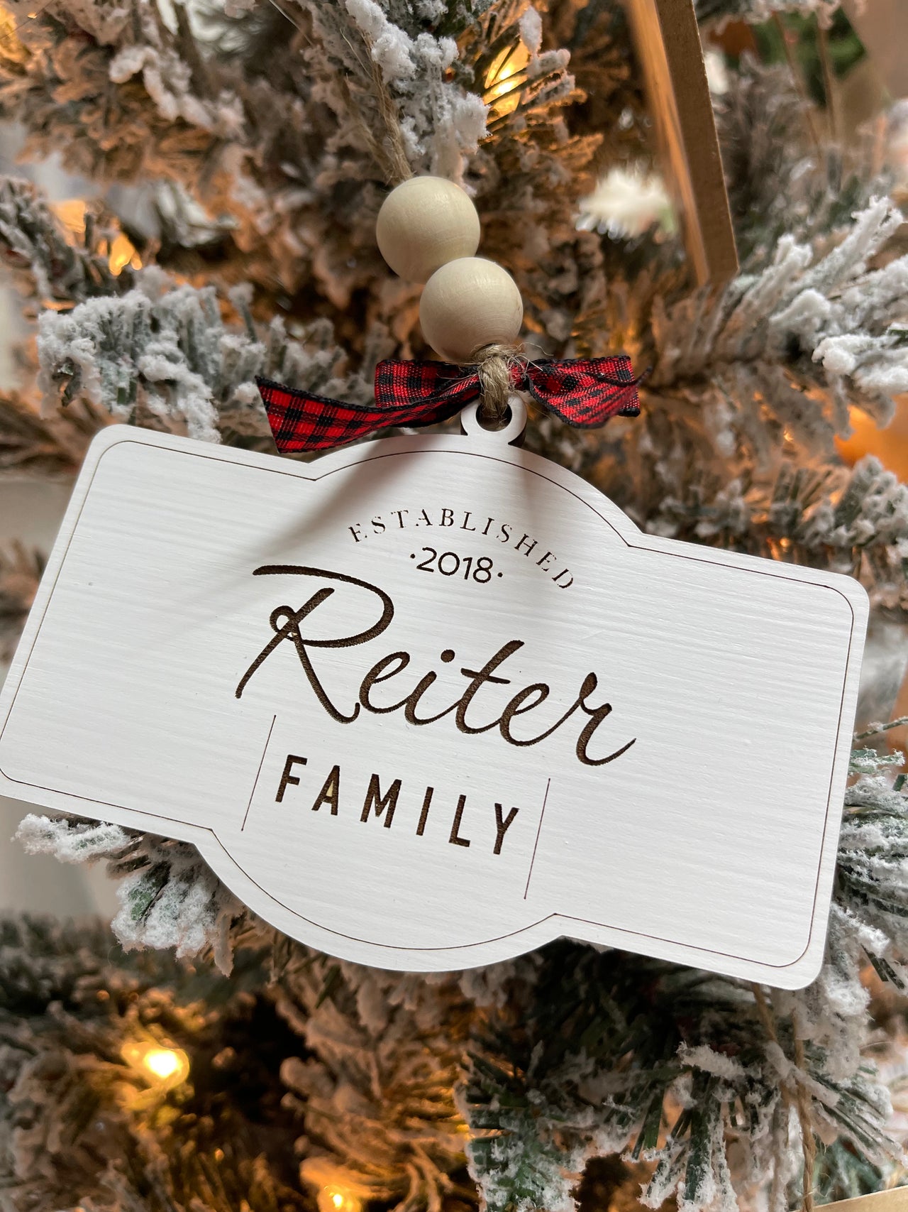 Last Name Ornament