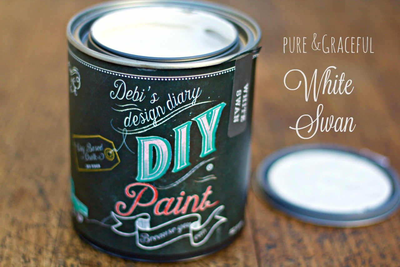 White Swan DIY Paint by Debi's Design Diary